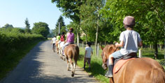 Balade � cheval dans une colo dans le Calvados