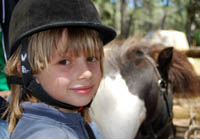 Fillette et cheval