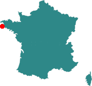 Situation de l'île de Sein - Finistère
