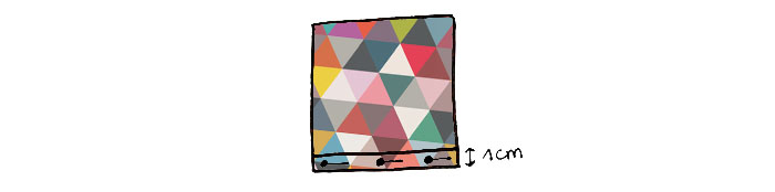 Couture d'une housse de coussin - étape 2