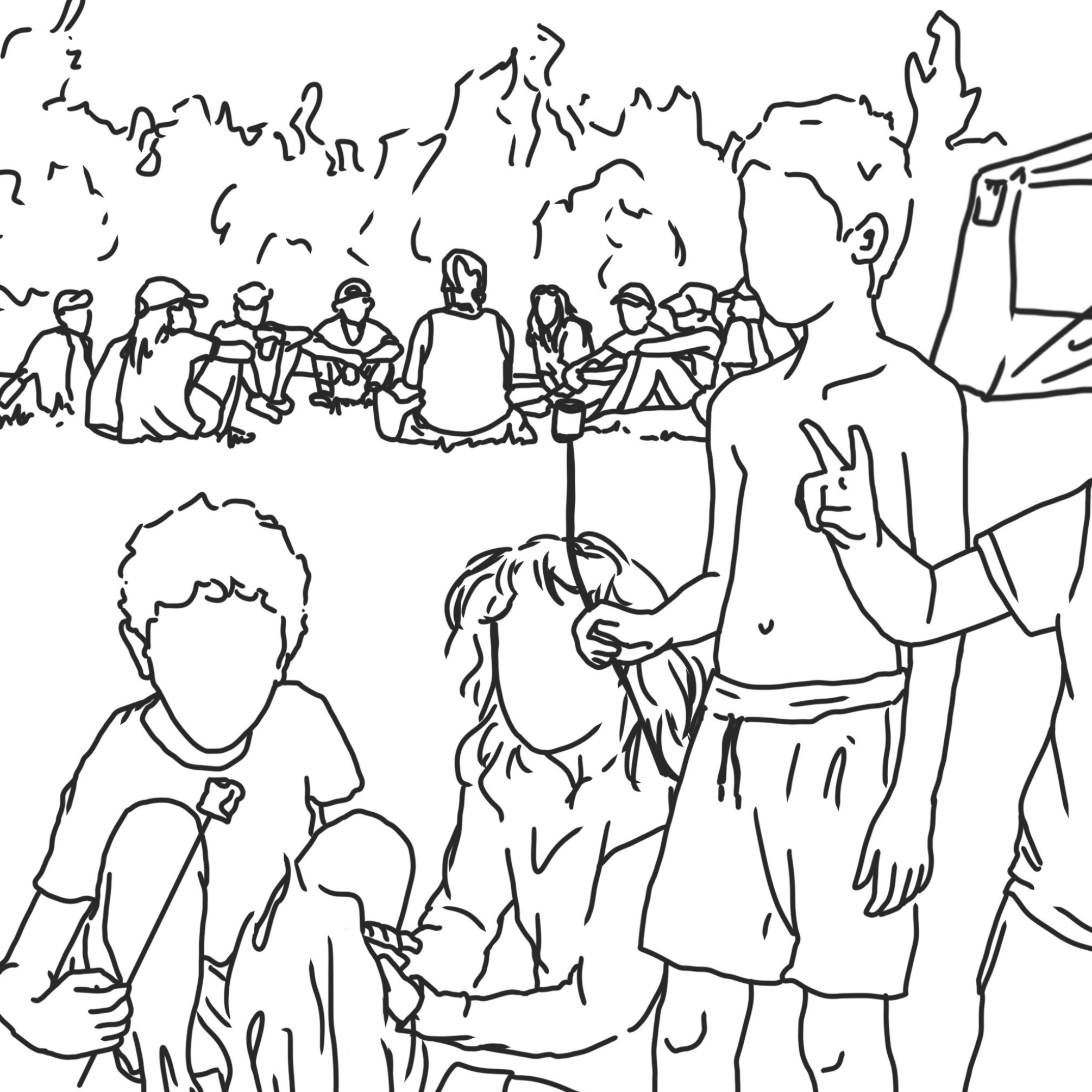 coloriage-camping