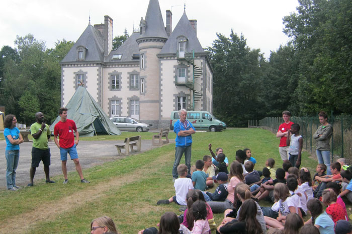 Arrivée des enfants en colonie