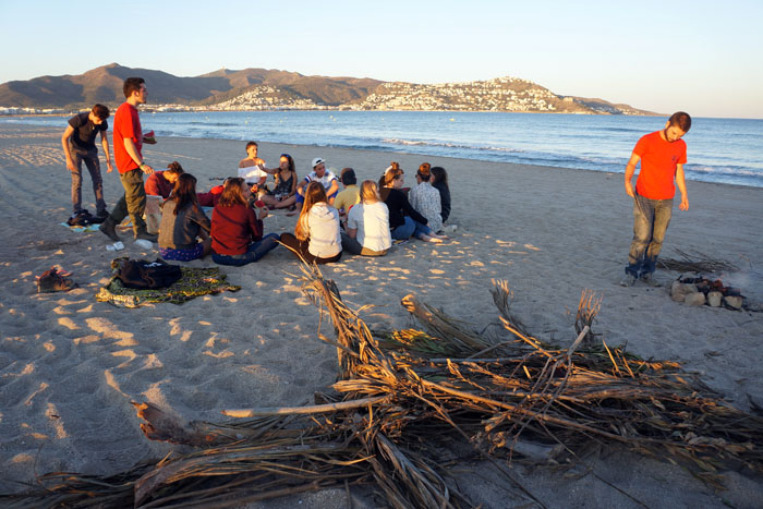 Veillée sur la plage