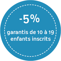 Promotion de 5% garantie dès 10 inscrits