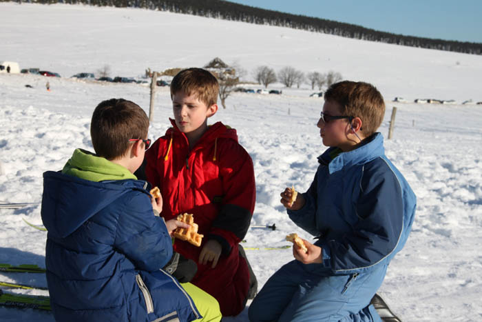 Le goûter réparateur après une sortie en ski de fond