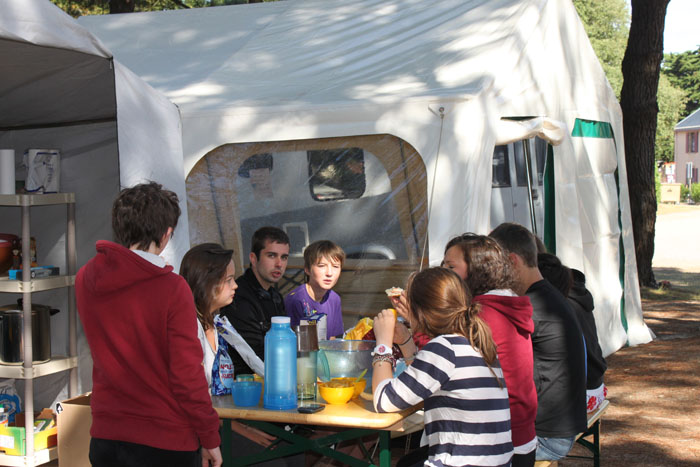 Petit déjeuner en colo