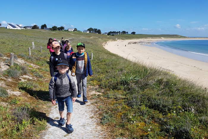 Sortie à pied sur le littoral