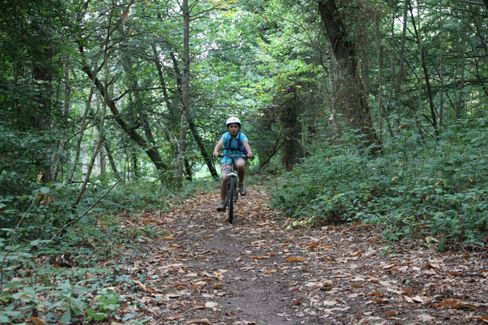 Découverte des chemins en VTT