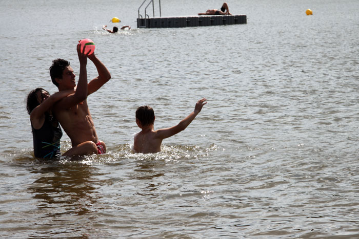 Baignade au lac