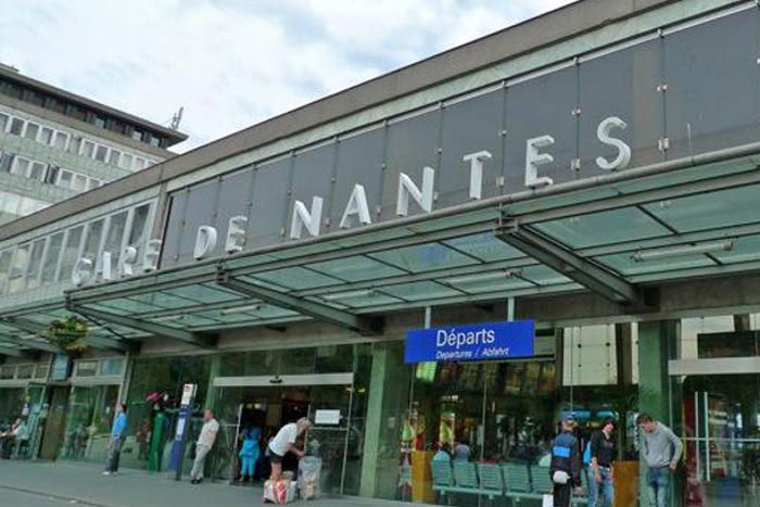 Vue de la gare SNCF de Nantes