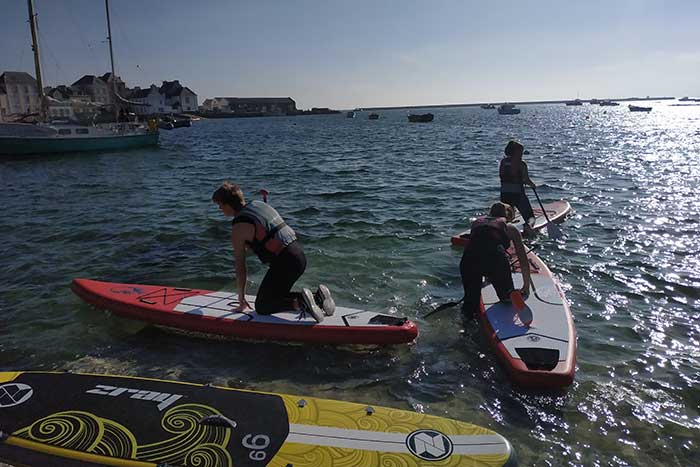 Objectif : se mettre debout sur sa planche de paddle !