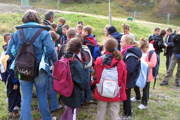 Randonnée d'une colo en Auvergne