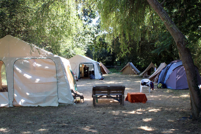 Vue générale du camp des ados